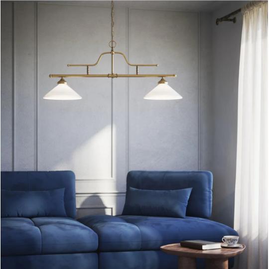 elegans etkezoasztal csillar klasszikus arany sargarez uvegburas fuggesztek ketizzos biliard lampa nappali polgari vintage villa kastely lampak.jpg
